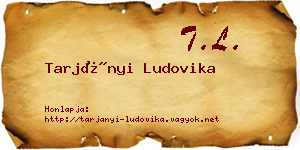 Tarjányi Ludovika névjegykártya